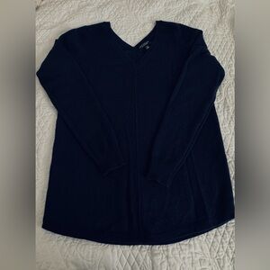 Ann Taylor Cashmere long Sleeve Sweater, 
V-Neck front and back.
